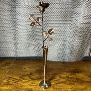 Brass Rosebud in a Vase by Ted Arnold 9.5
